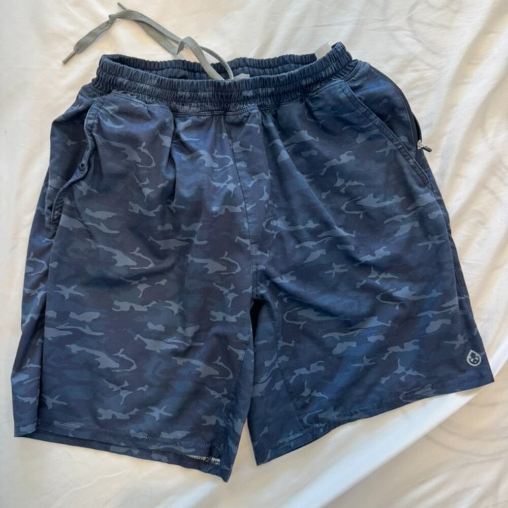Tasc Performance Recess 8" Lined Shorts – Blue Camo – Men’s Medium